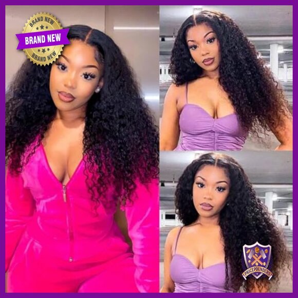 13x4 Curly Wave Lace Front Wig Human Hair 250% Density 26 Inch main image 4